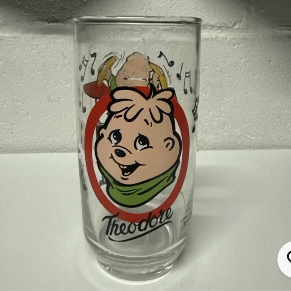 1985 Alvin & The Chipmunks Theodore‎ Glass Vintage Bagdasarian Production Cup